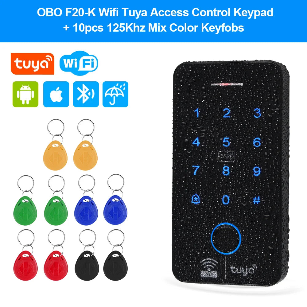 WiFi Tuya Fingerprint Access Controller Waterproof System - Smarsty