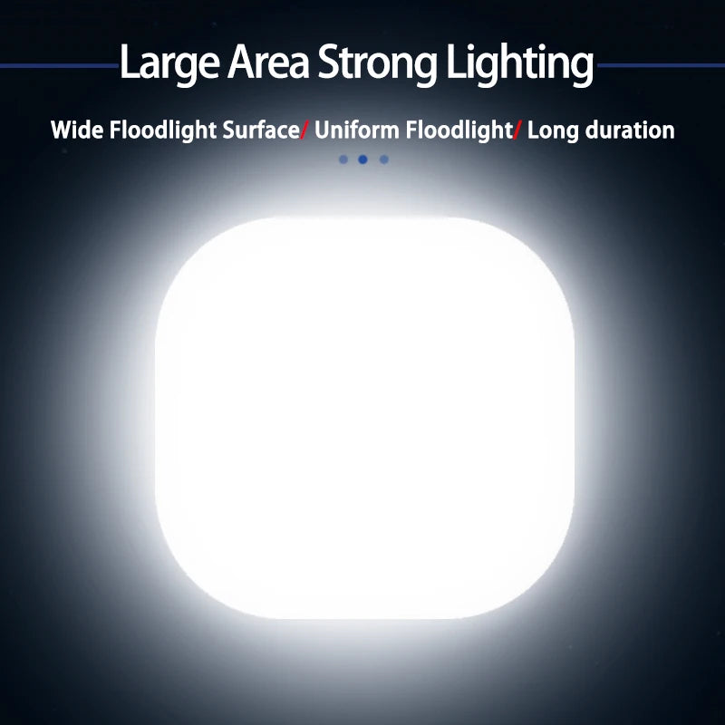 MOSLIGHTING Rechargeable Camping Strong Light with Magnet Zoom Portable Torch Tent Light Work Car Maintenance Lighting LED USB by Smarsty