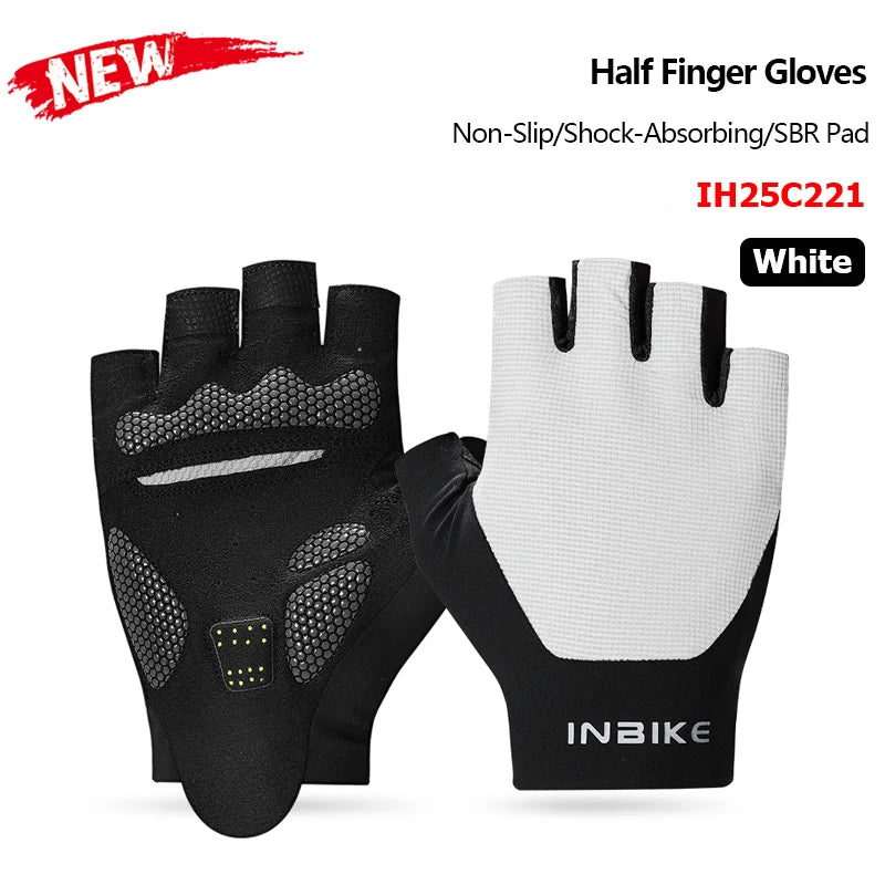 INBIKE Breathable Half Finger Cycling Gloves with Shock Absorption - Smarsty