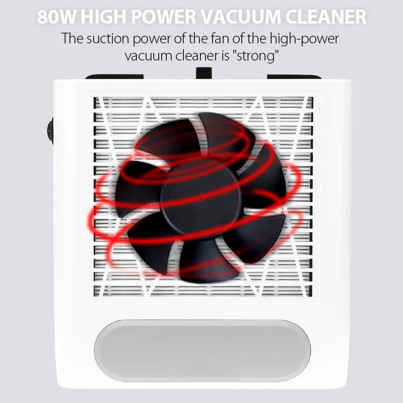 80W Nail Dust Collector Powerful Vacuum for Salon - Smarsty