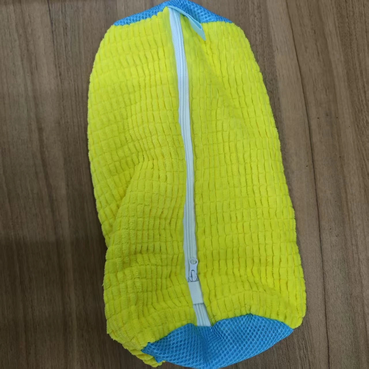 Durable Shoe Washing Machine Bag for All Shoe Types-Yellow with Blue Zipper,Ideal for Sneakers and Casual Shoes,Laundry Wash Bag - Smarsty