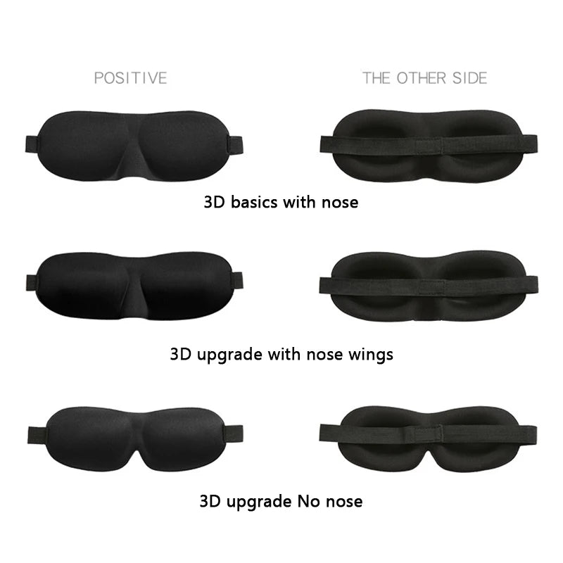 3D Contoured Sleep Eye Mask for Total Light Blockout - Smarsty