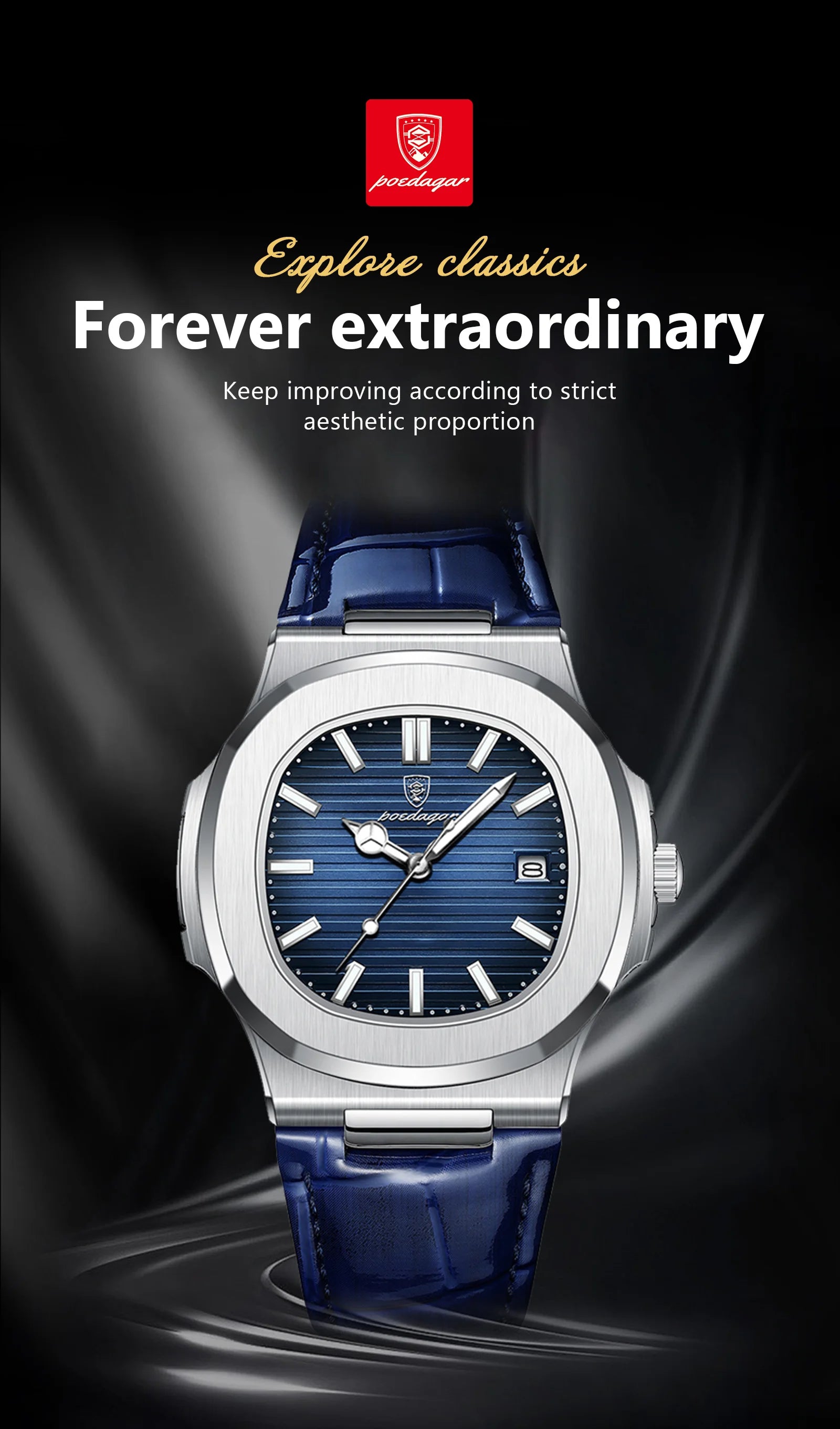 Luxury Waterproof Men's Quartz Watch with Luminous Dial - Smarsty