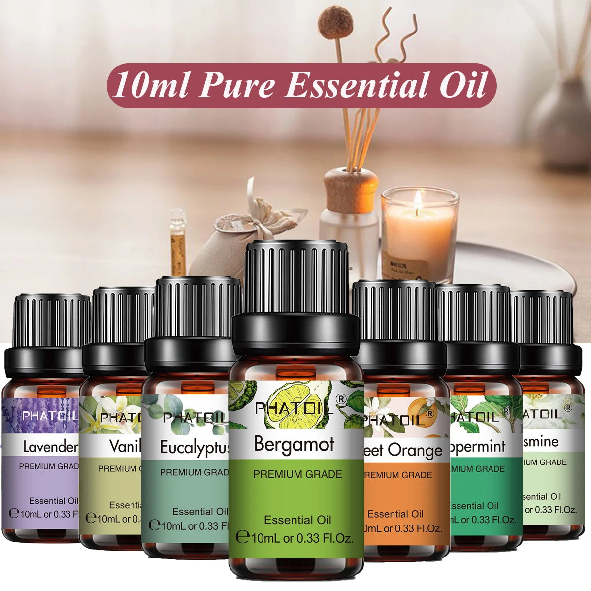 Pure Plant Essential Oils for Aroma Diffuser 10ml - Smarsty