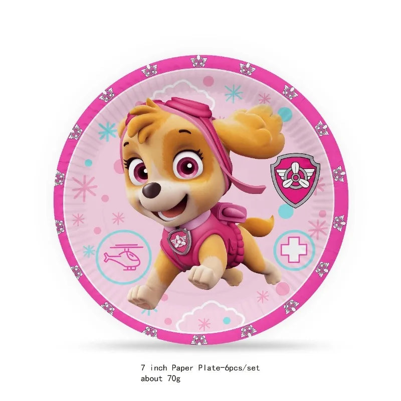 Paw Patrol Birthday Tableware Set for Fun Celebrations - Smarsty