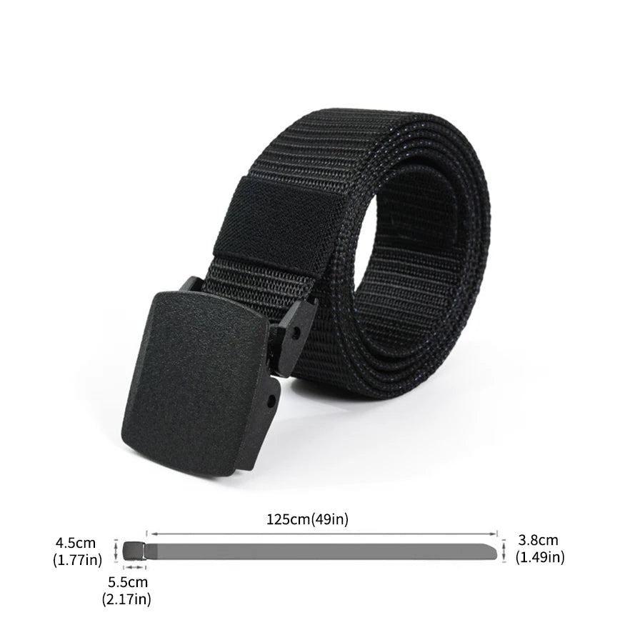 Durable Casual Canvas Belt With Easy Adjust Buckle - Smarsty