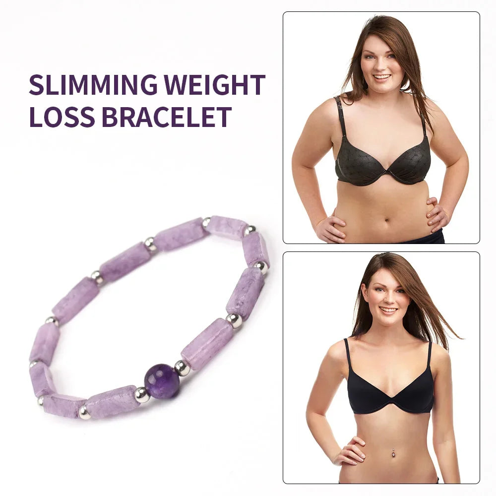 Natural Amethyst Slimming Bracelet for Weight Loss - Smarsty