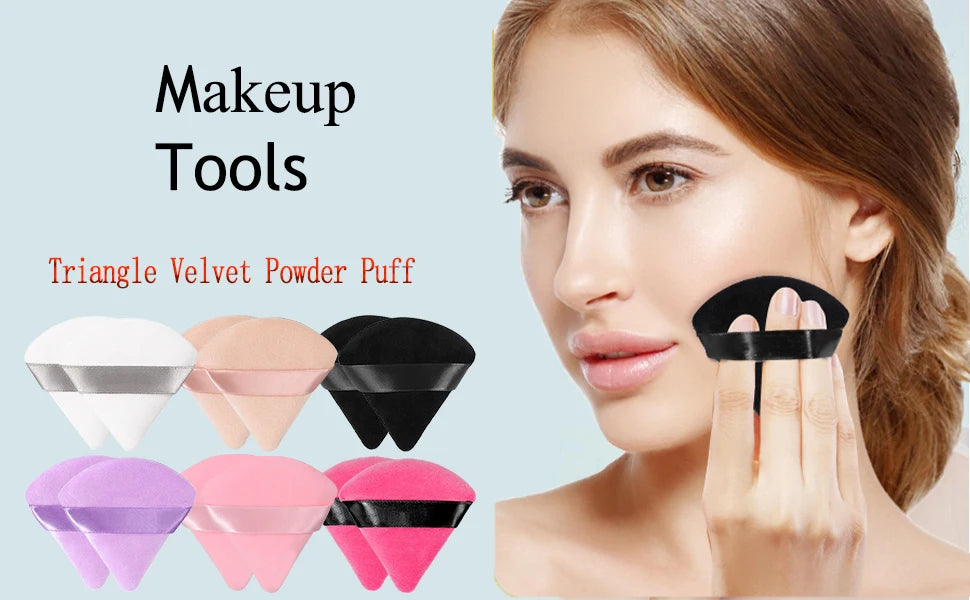 Wholesale 50Pcs Velvet Makeup Powder Puffs Soft and Washable - Smarsty