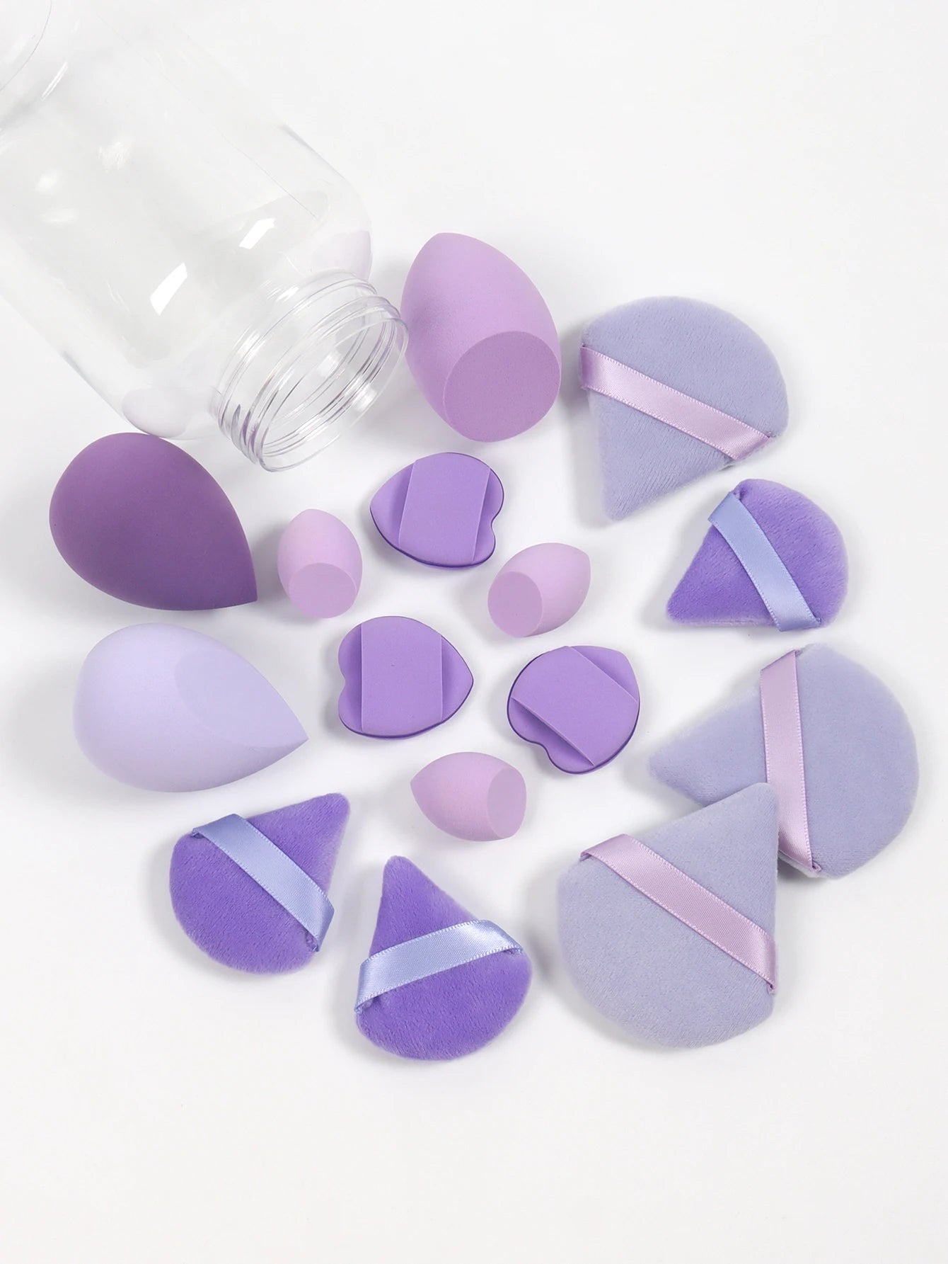 Spring Cosmetic Puff Set with Mini Makeup Eggs and Cushions - Smarsty