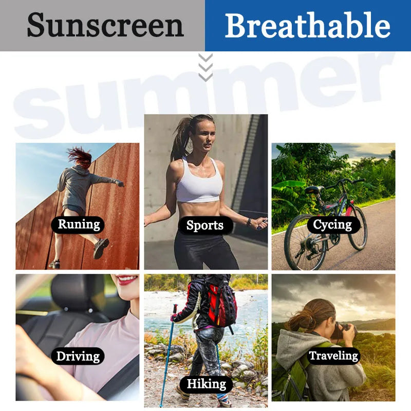 Breathable Ice Silk Sunscreen Gloves For Outdoor Use - Smarsty