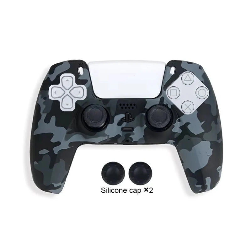Camo Silicone Skin Cover For PS5 Controller Protection - Smarsty