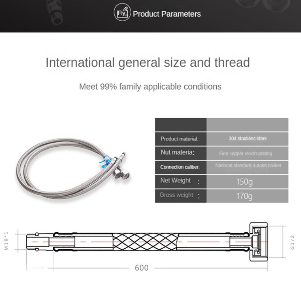 Stainless Steel Flexible Water Supply Pipes for Faucets - Smarsty