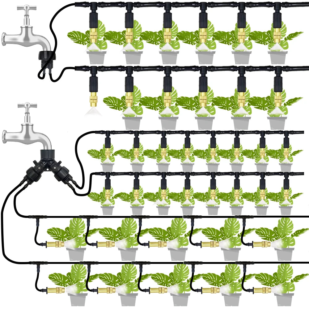 Outdoor Misting Cooling System for Garden Irrigation - Smarsty