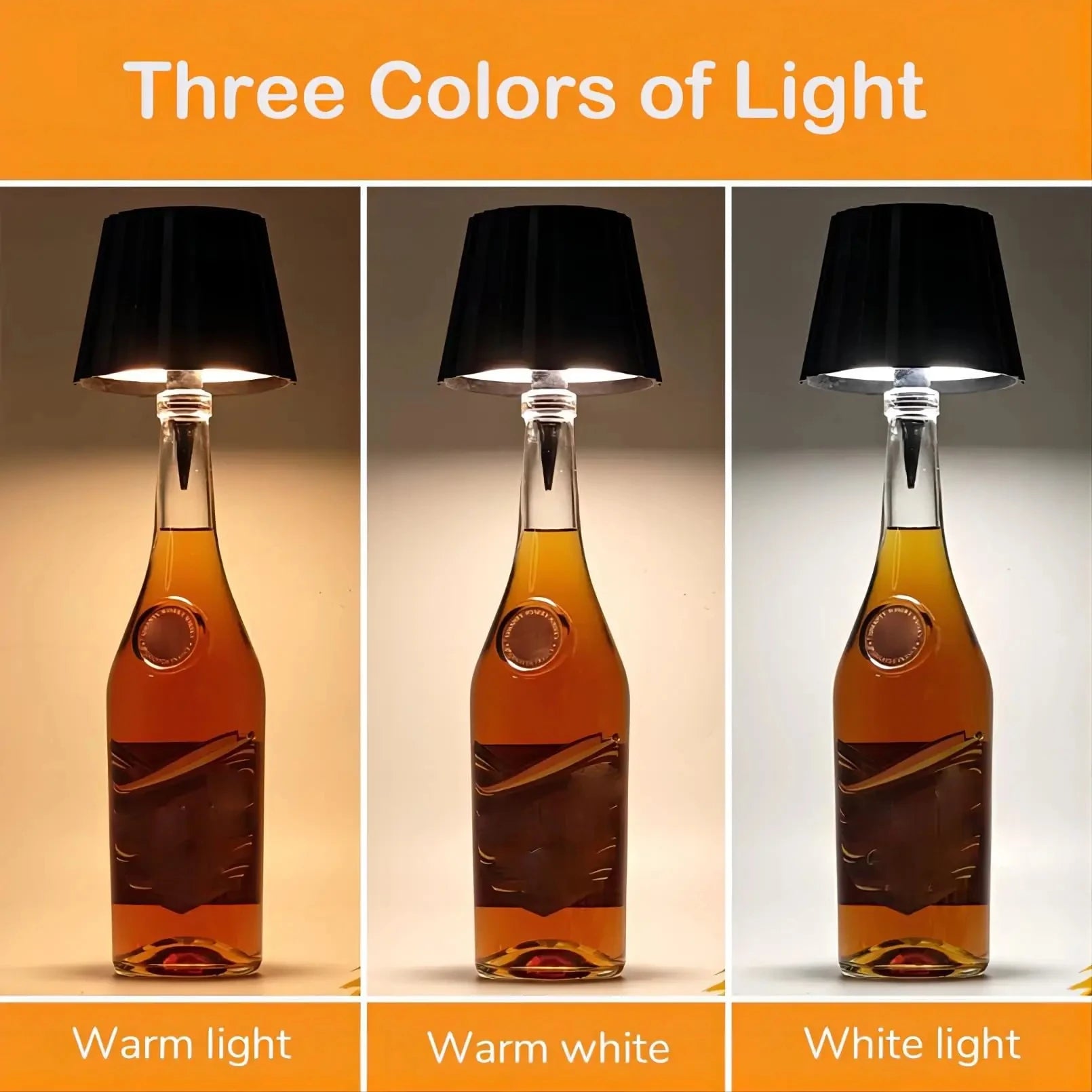 Dimmable Wireless Wine Bottle LED Table Lamp - Smarsty