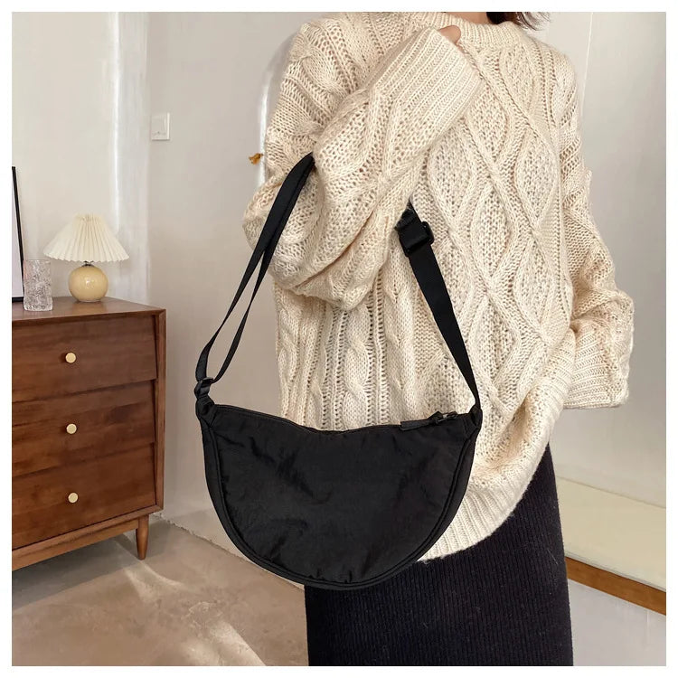 Casual Nylon Crossbody Bag for Women Large Capacity - Smarsty