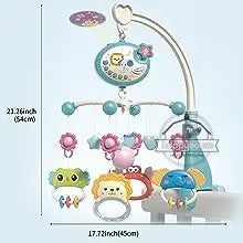 Musical Baby Crib Mobile with Lights Music Projection for Infants 0-6 Months Remote Control Crib Toys for Newborn Baby Mobile by Smarsty