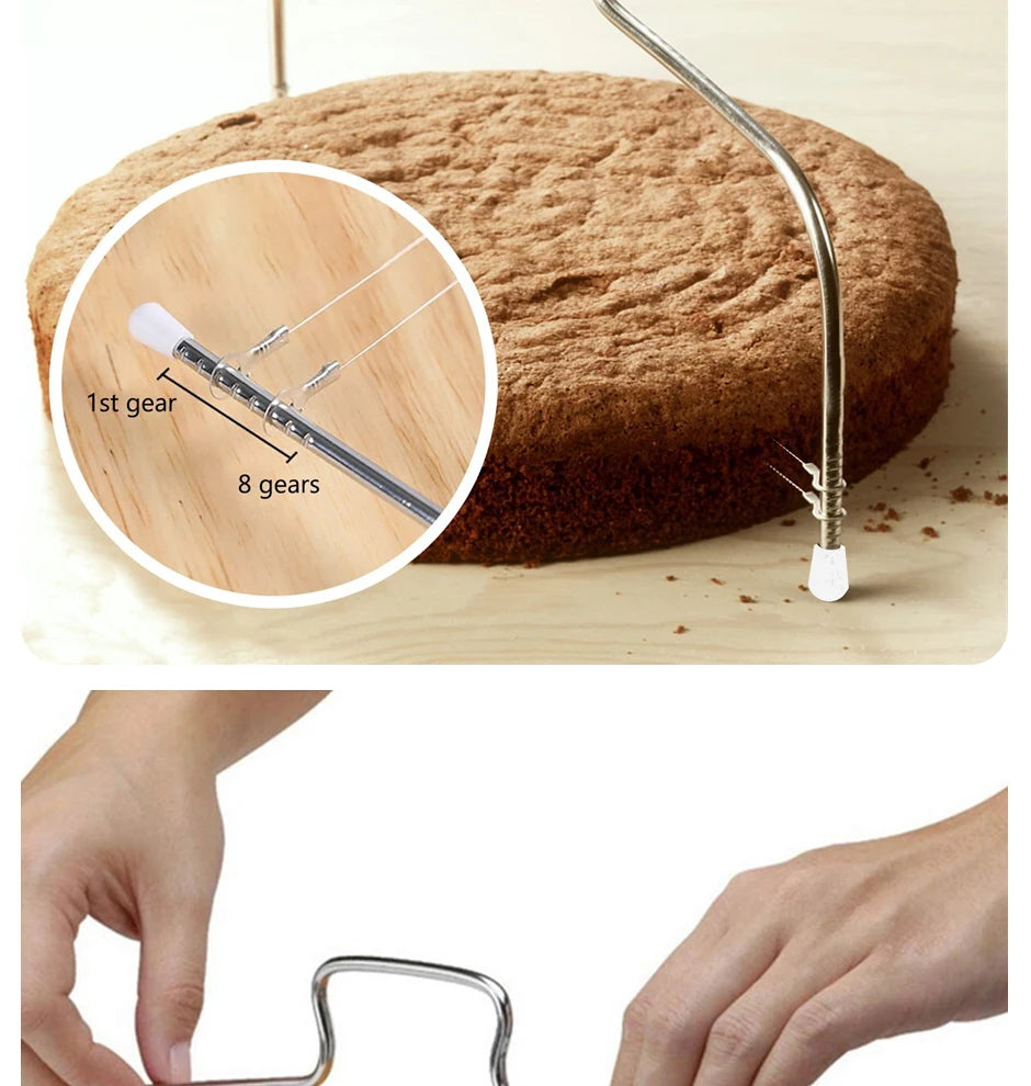 Adjustable Stainless Steel Cake Cutter for Perfect Layers - Smarsty