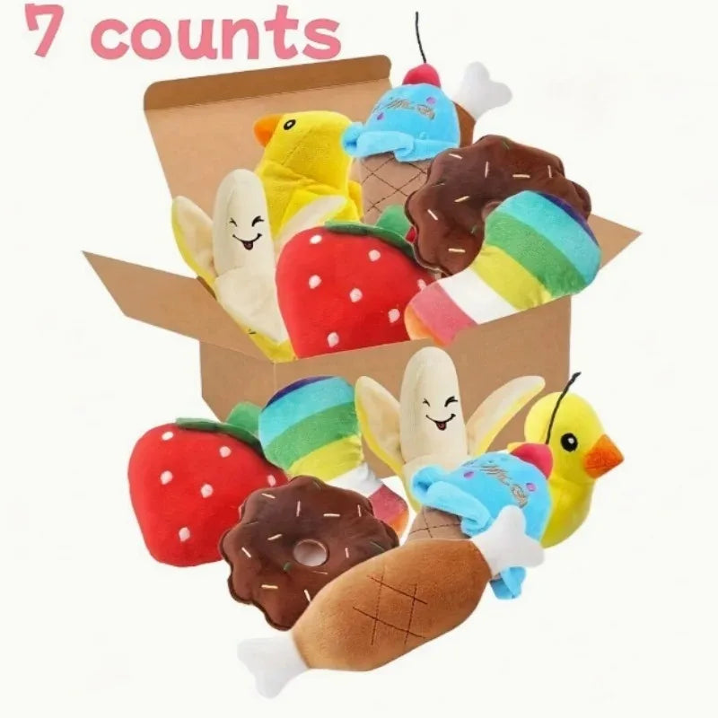 7-Piece Puppy Sound Toy Set for Chewing Fun - Smarsty