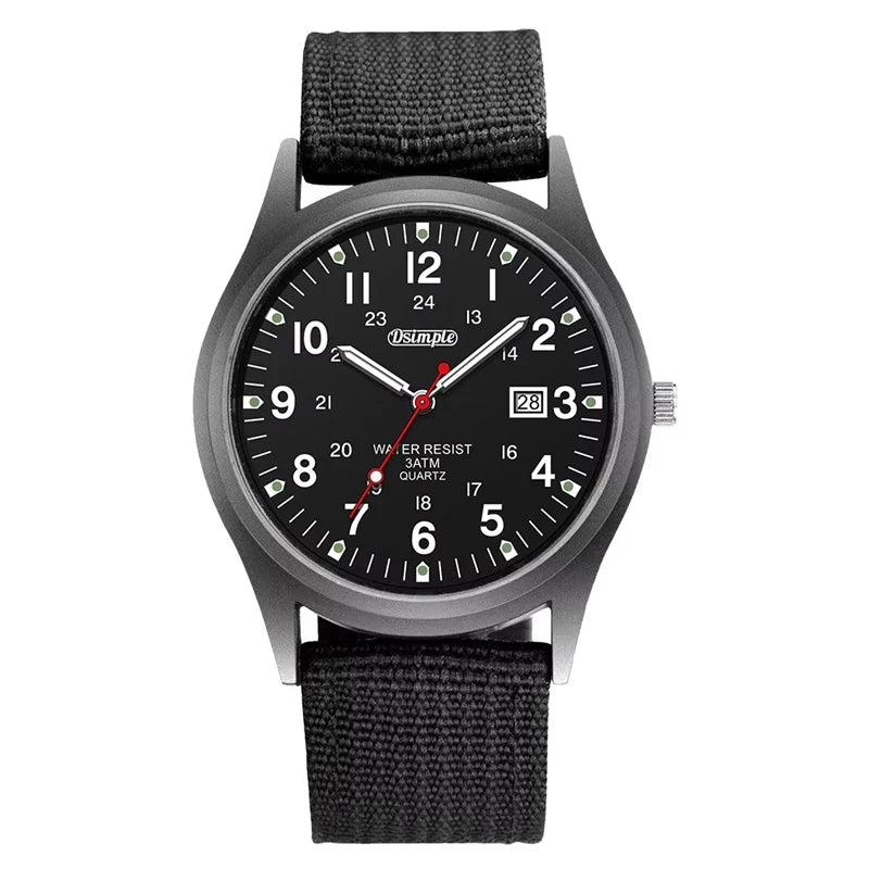 Luxury Mens Luminous Quartz Watch with Calendar - Smarsty