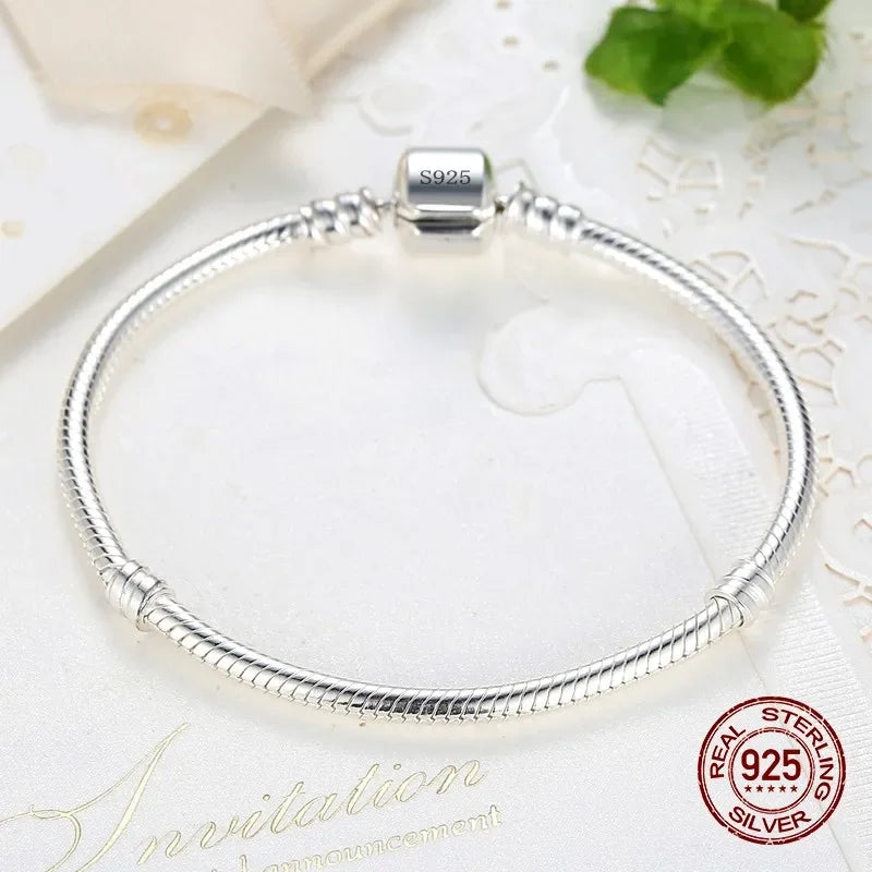 Luxury Handmade 925 Sterling Silver Charm Bracelet for Women - Smarsty