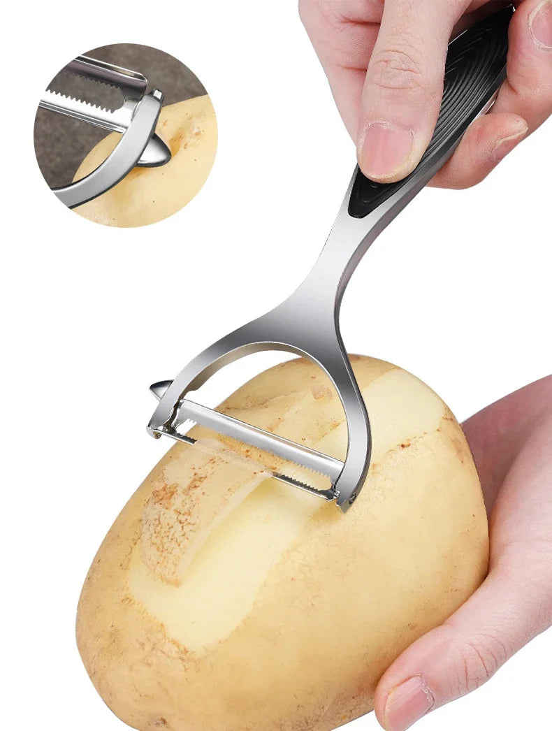 Stainless Steel Potato Peeler Vegetable Peeler Multi-function Carrot Grater Fruit Tools Kitchen Accessories cuisine pelador by Smarsty