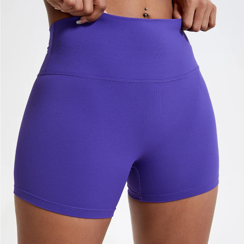 Hearuisavy Running Sports Shorts Women Buttock Lift Gym Leggings Women Cycling Slim Fit Workout Shorts High Waist Yoga Shorts - Smarsty