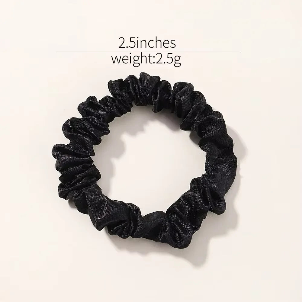 Minimalist Silk Hair Scrunchies Soft Elastic For Women - Smarsty