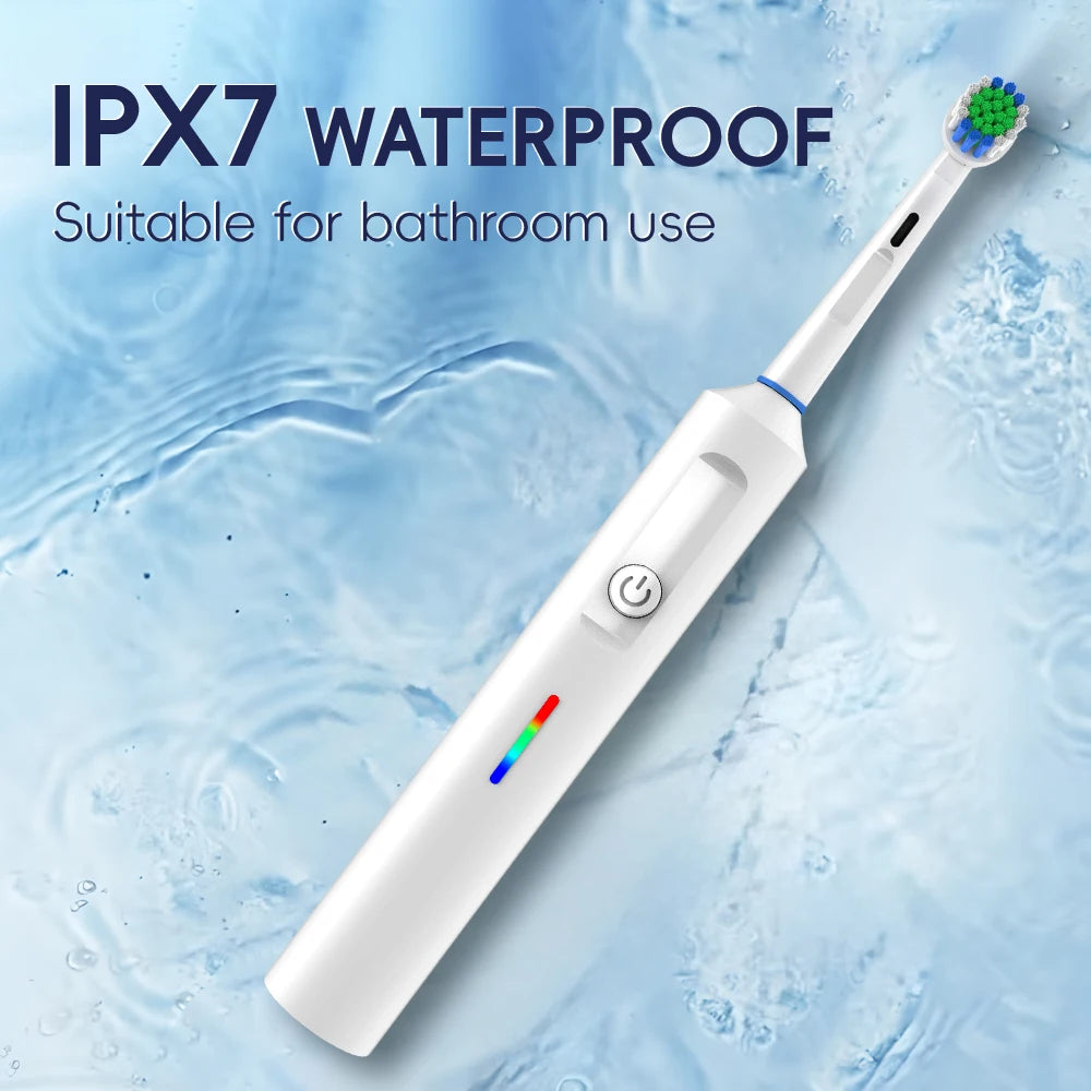 Rotating Electric Toothbrush with Timer and Travel Case - Smarsty