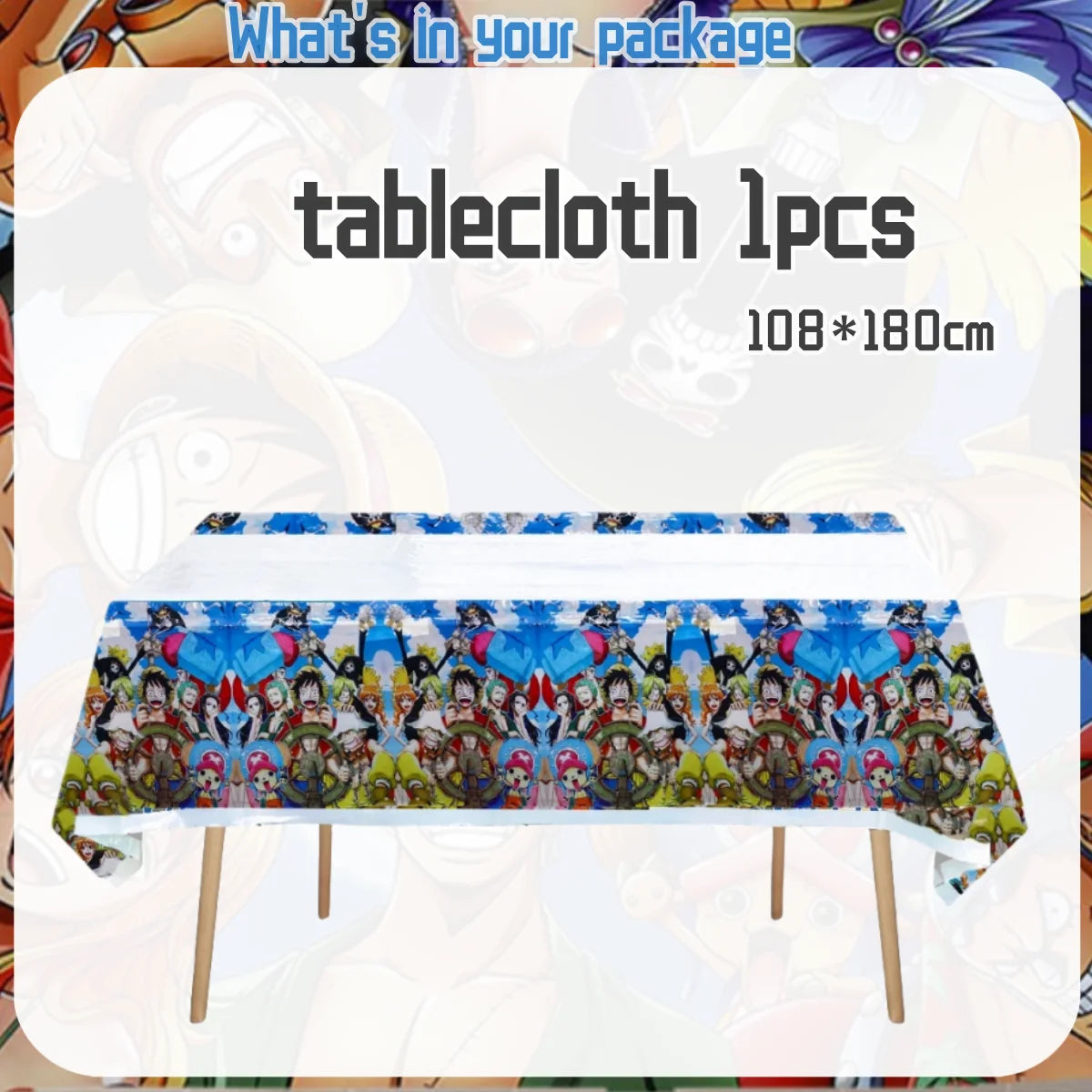 One Piece Birthday Party Disposable Tableware Set - Smarsty