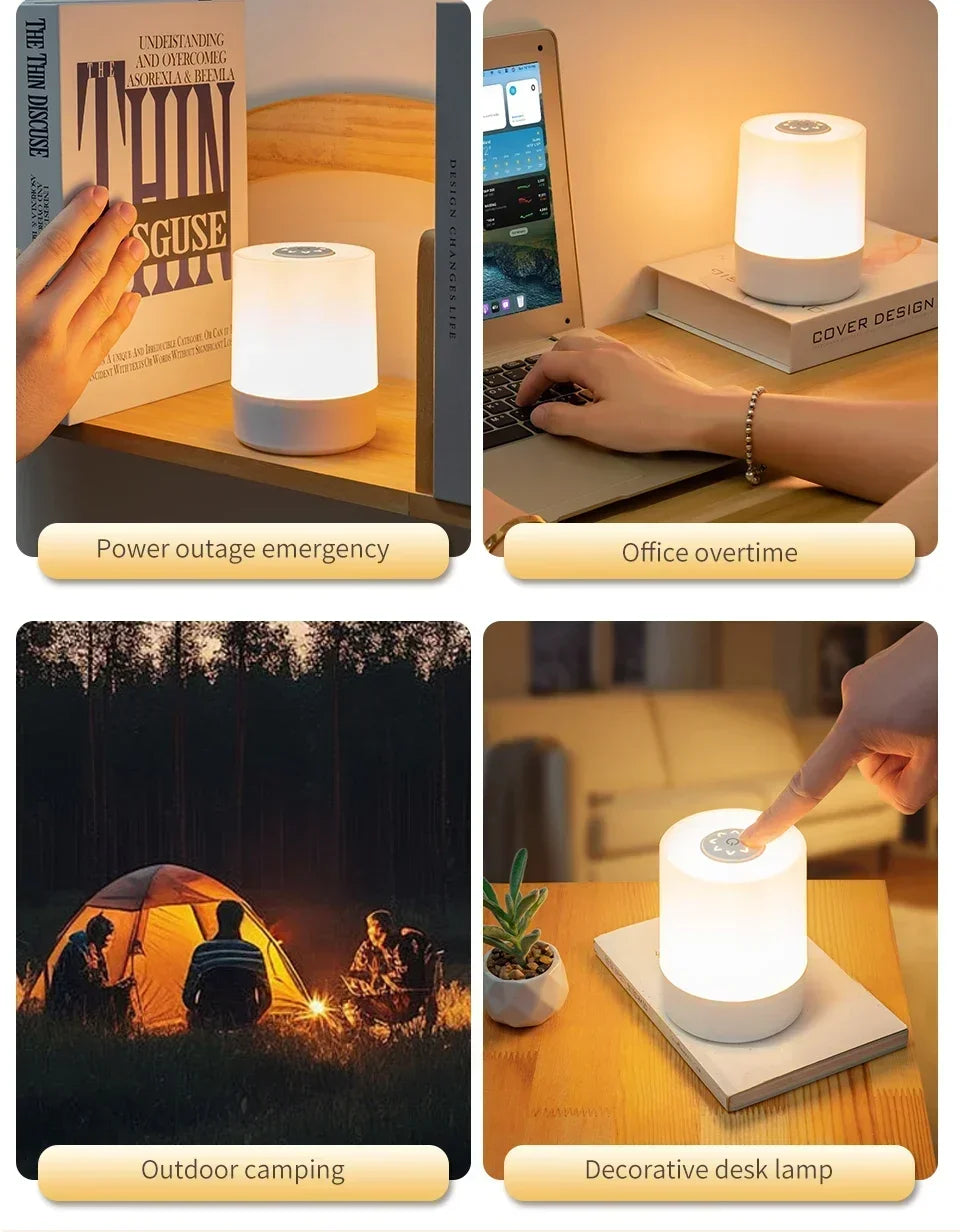 LED Rechargeable Night Lamp with Remote Control - Smarsty