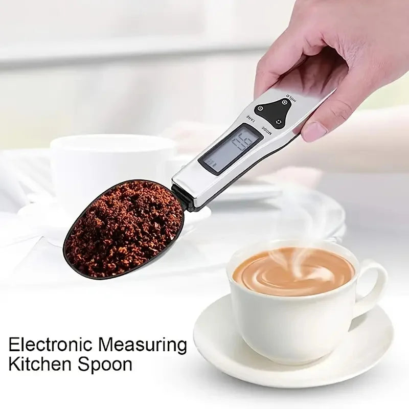500/0.1 Digital Spoon Scale High-precision Switchable Stainless Steel Measuring Spoon Baking Food Electronic Kitchen Scale by Smarsty