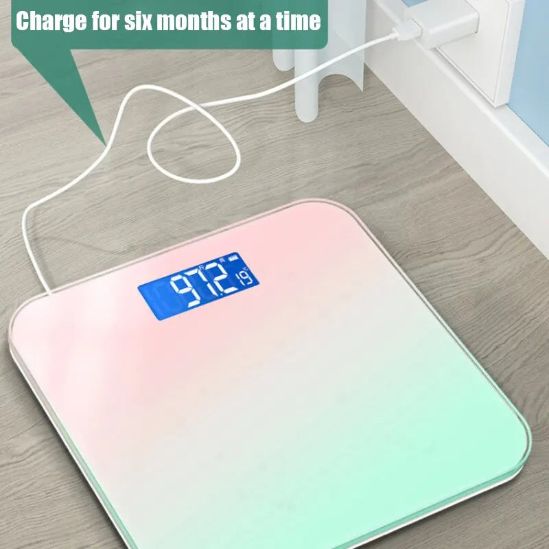 Gradient Color Digital Weight Scale with LCD Display - Smarsty