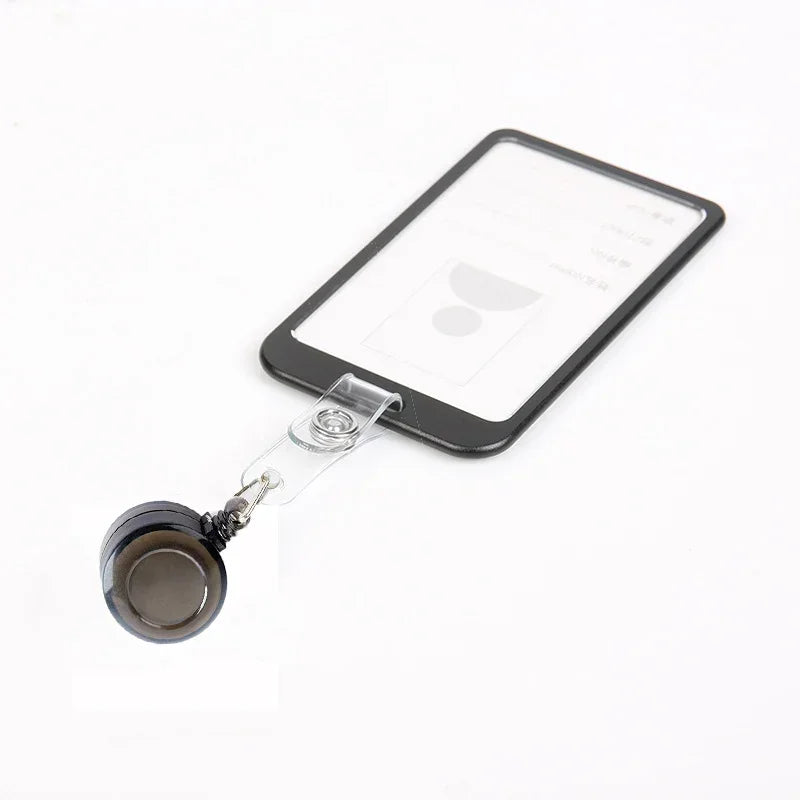Employee Aluminium Alloy Plastic Credit Card ID Card Cover Case Work Identity Badge Card Cover Bag Women Men Work Card Holders