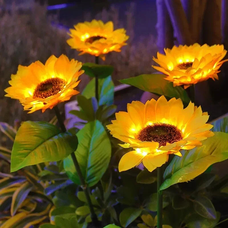 Solar LED Sunflower Outdoor Lawn Light for Garden Decor - Smarsty