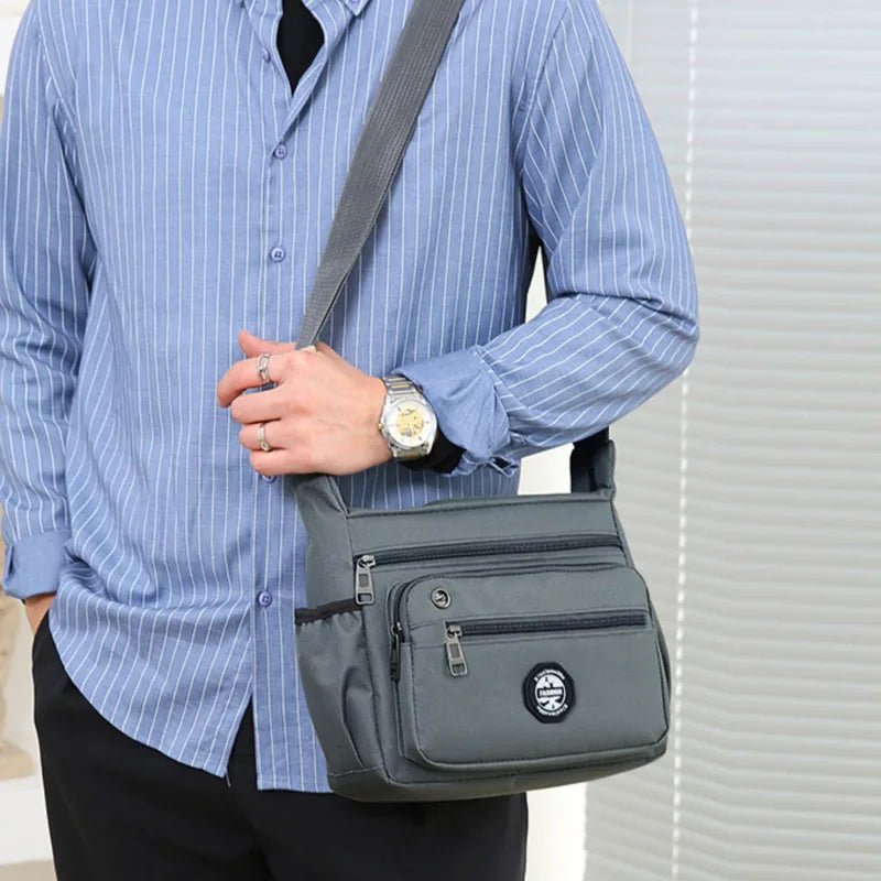 Mens Messenger Bag Crossbody Satchel Waterproof Oxford - Smarsty