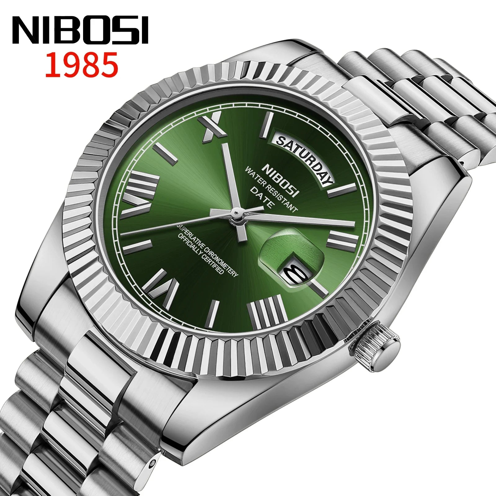 NIBOSI Luxury Stainless Steel Quartz Watch for Men - Smarsty