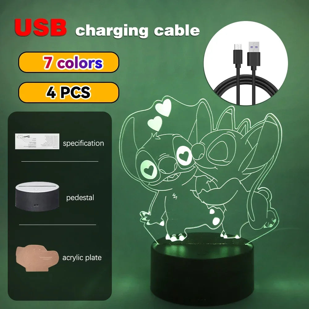 3D Illusion LED Night Light with Remote Control - Smarsty