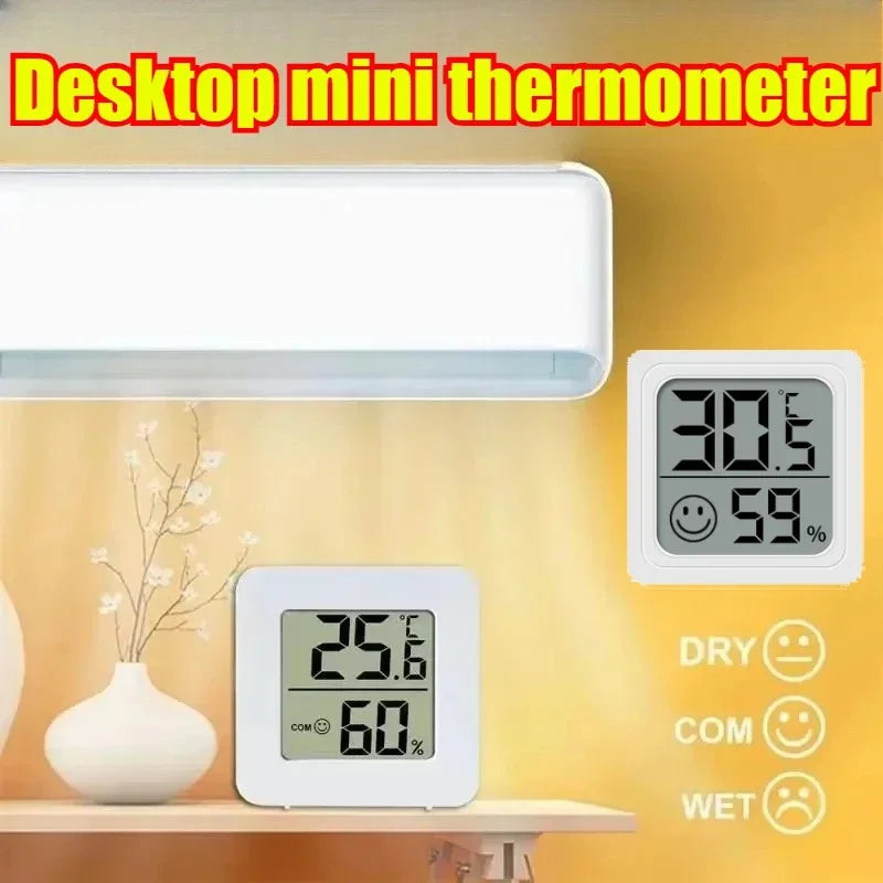 1/2/3/4/6PCS Mini LCD Digital Thermometer Hygrometer Indoor Room Temperature Humidity Meter Sensor Gauge Weather Station Set
