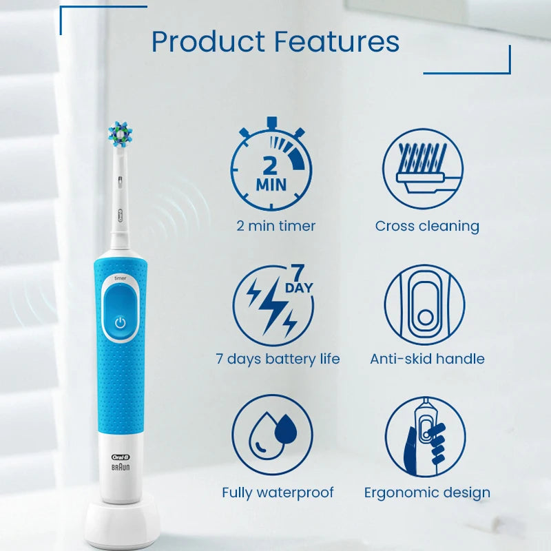 Oral B D100 Electric Toothbrush for Deep Cleaning - Smarsty