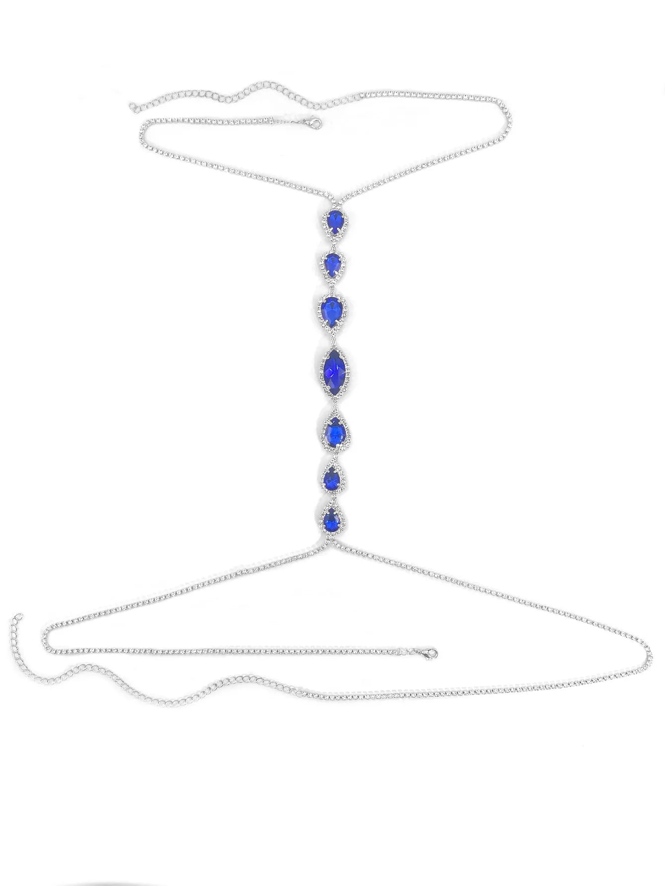 Blue Droplet Body Chain for Women Beach Accessories - Smarsty