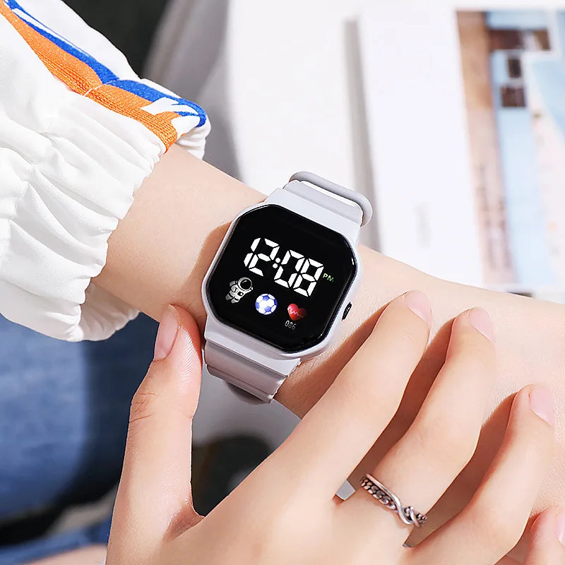 Kids Waterproof Sport Digital Watch with Silicone Strap - Smarsty
