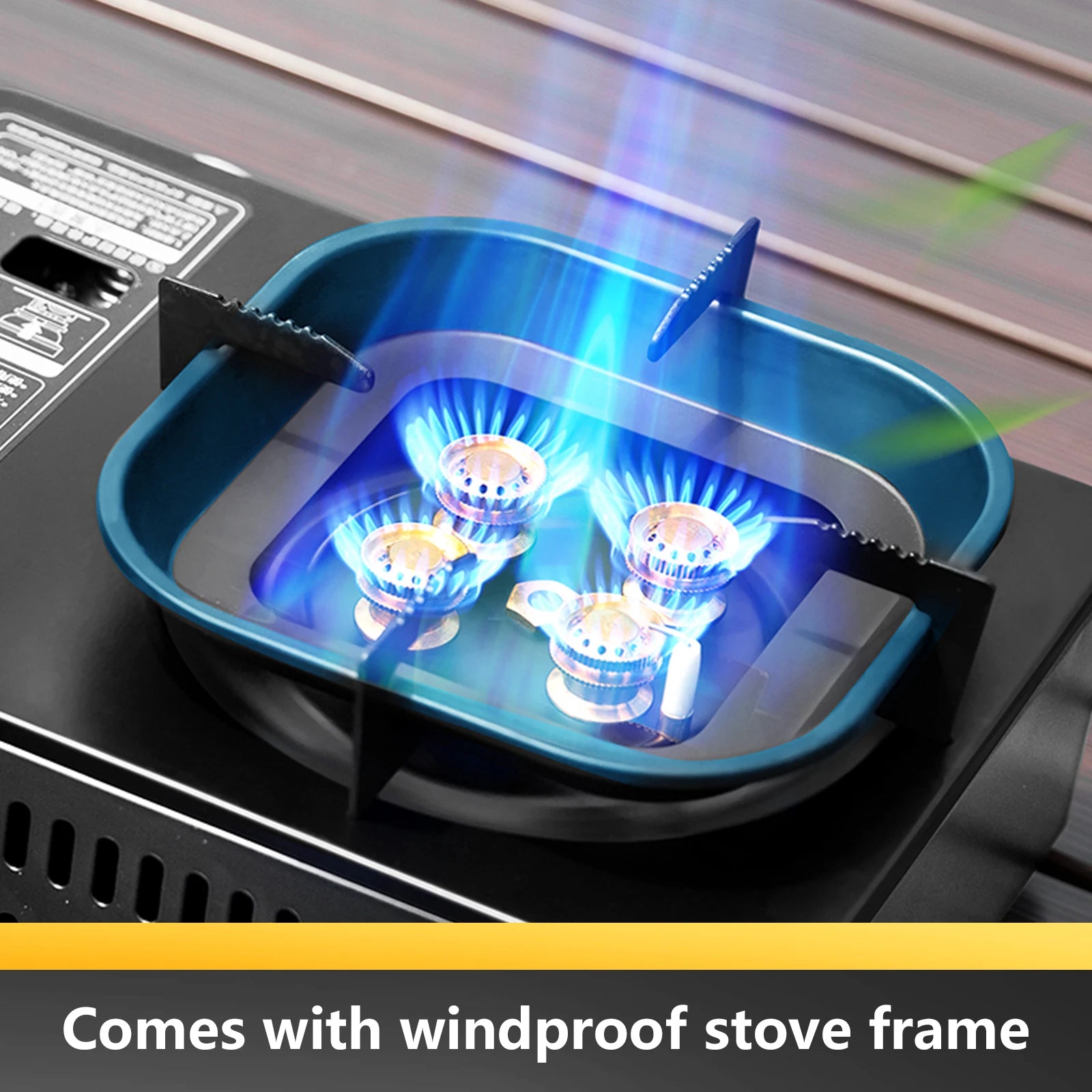BISINNA Camping Gas Stove 5800W High Firepower Outdoor Portable Cassette Burner for Picnic Hiking Trekking