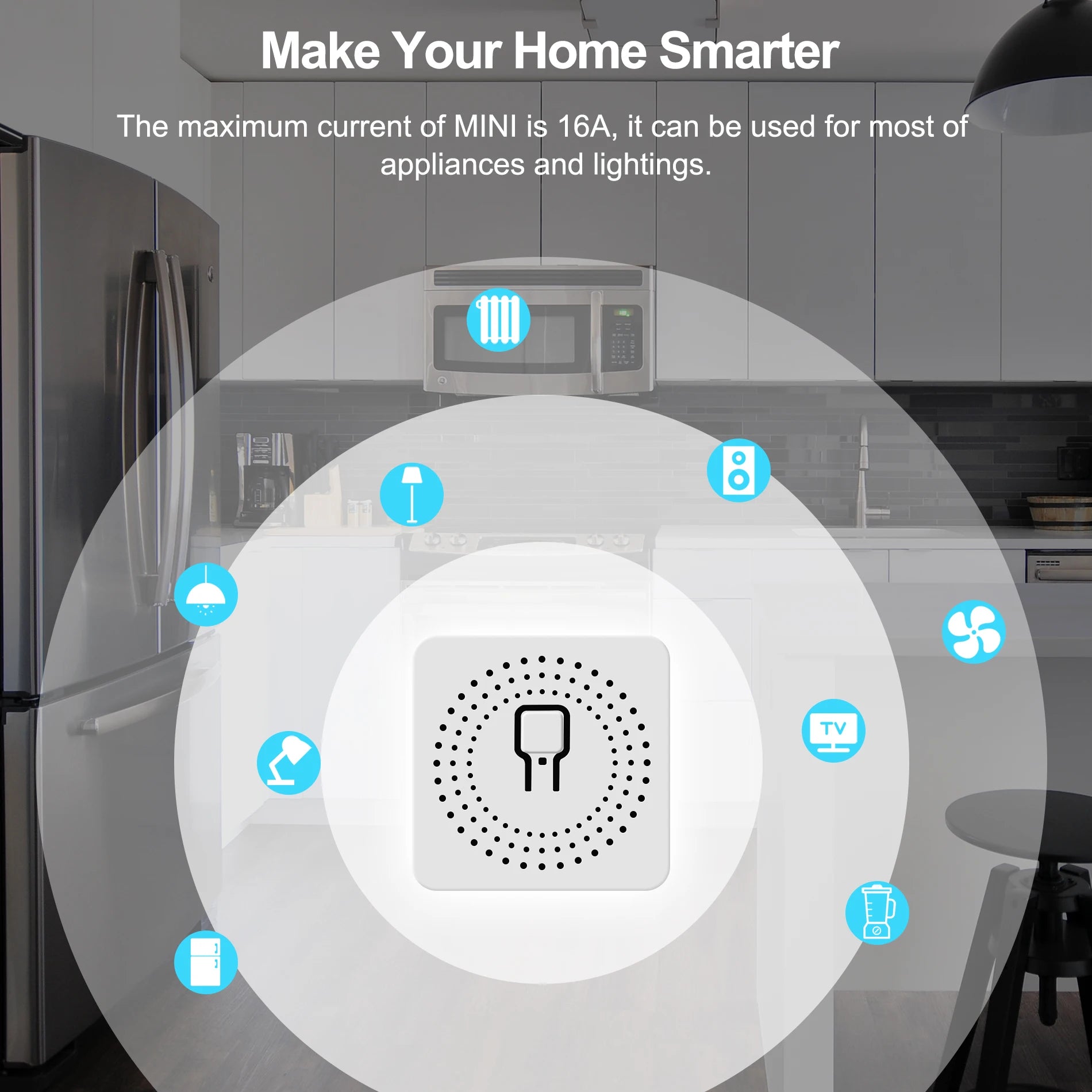 Tuya Mini 16A WiFi Smart Switch for Home Automation - Smarsty