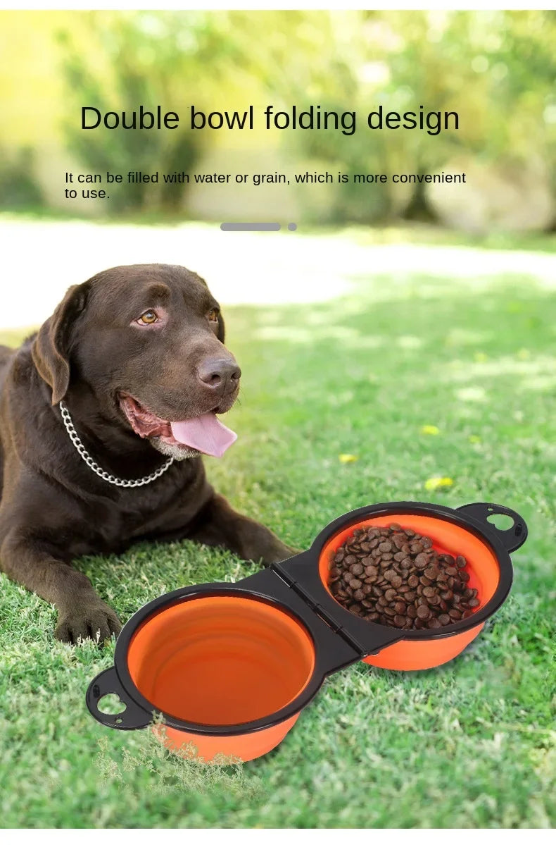 Foldable 2-in-1 Travel Bowl for Dogs and Cats - Smarsty