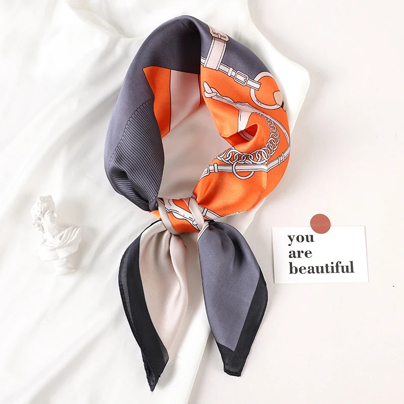 Luxury Silk Satin Scarf for Women with Sun Protection - Smarsty