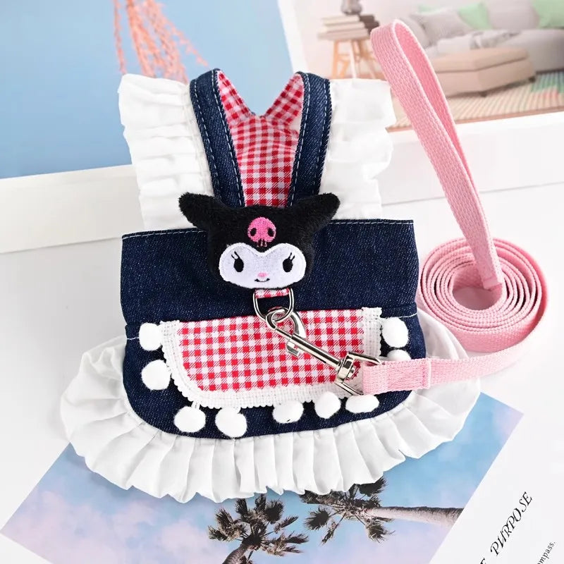 Lace Dog Harness Dress for Small Breed Comfort - Smarsty