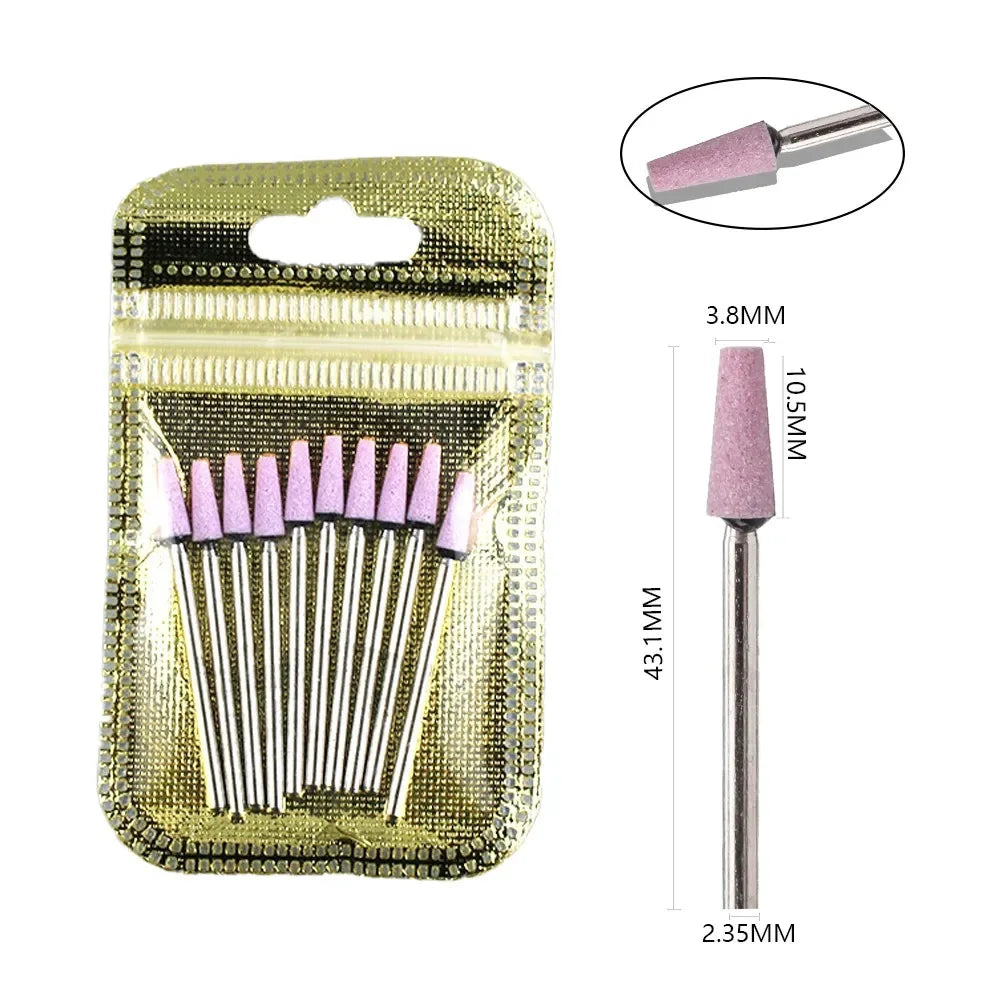 10 Piece Diamond Nail Drill Bit Set for Perfect Manicures - Smarsty