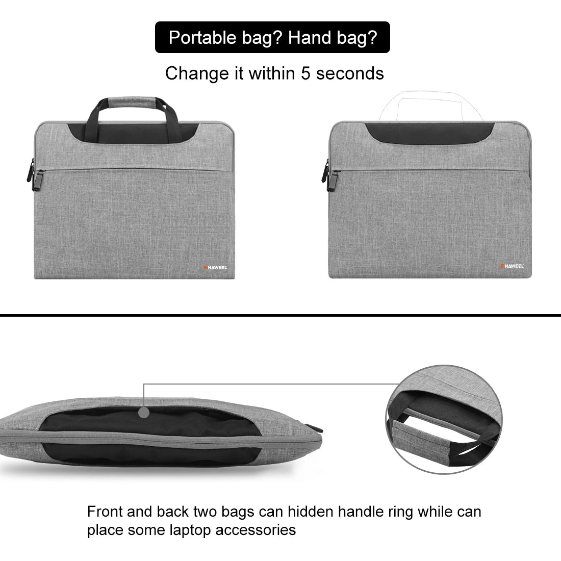 Crossbody Laptop Bag 13 To 16 Inch Durable Nylon Case