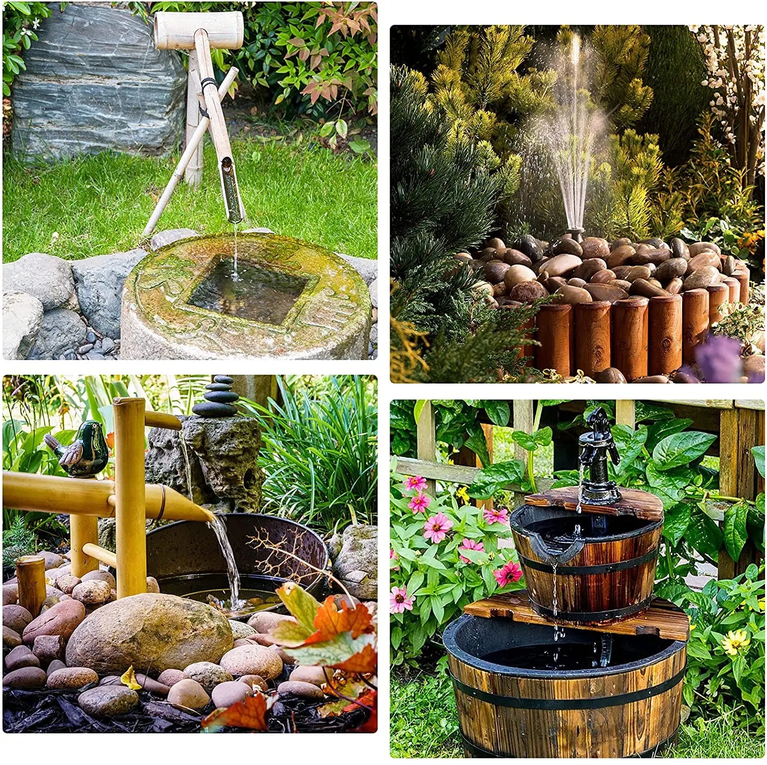 Solar Fountain Pump Kit for Low Noise Outdoor Decor - Smarsty