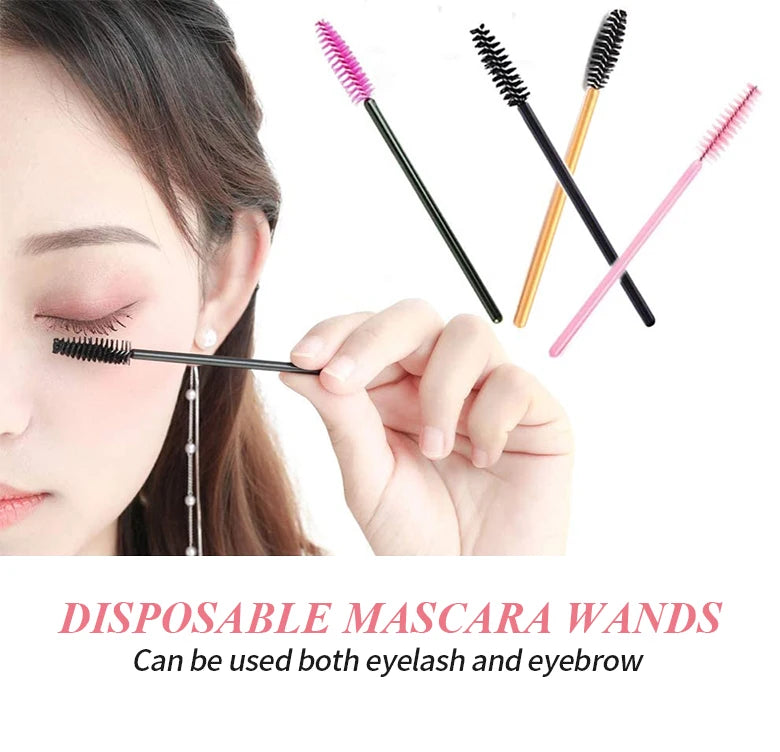 Crystal Disposable Mascara Wands for Hygienic Application - Smarsty